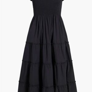 HILLHOUSE Black Cotton Ellie Nap Dress - SMALL